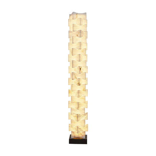 Stacked Alabaster Squares Floor Lamp - Sweatfully
