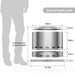 Stainless Steel Wood Burning Smokeless Outdoor Fire Pit - Sweatfully