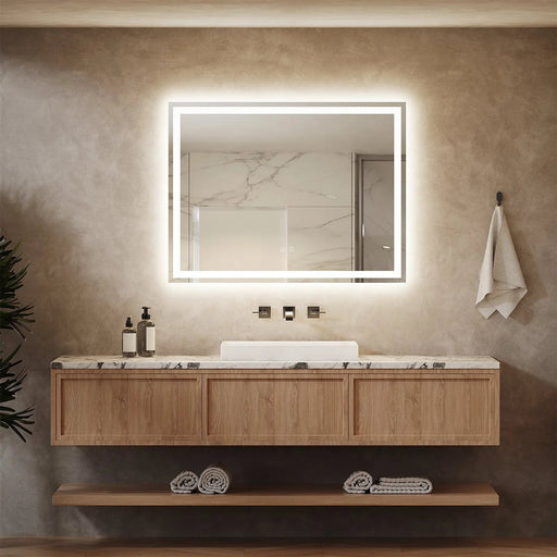 Standard Center Glow LED Bathroom Mirror - Sweatfully