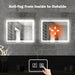 Standard Center Glow LED Bathroom Mirror - Sweatfully