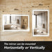 Standard Center Glow LED Bathroom Mirror - Sweatfully