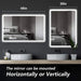Standard Edge Glow LED Bathroom Mirror - Sweatfully