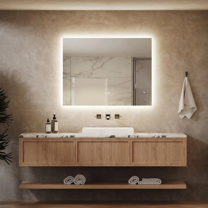 Standard Sleek Backlit LED Bathroom Mirror - Sweatfully