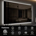 Standard Sleek Backlit LED Bathroom Mirror - Sweatfully