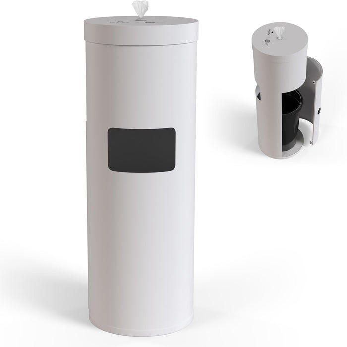 Wipex Premium Matte Floor Dispenser for Bulk Gym Wipes | Stainless Steel | Free Standing Model - Sweatfully