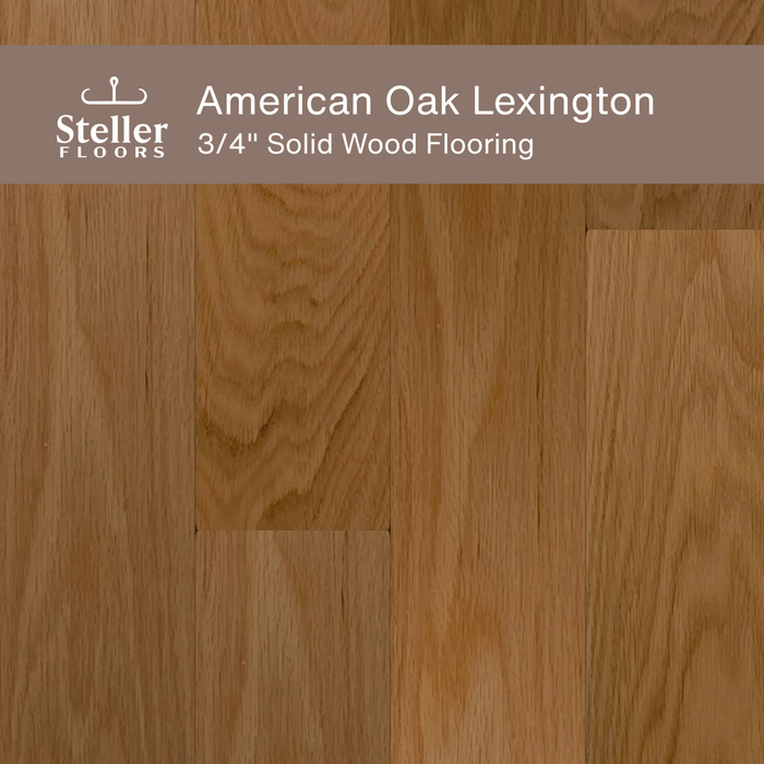 Steller Floors - 3/4" Solid Wood Floating Flooring - American Oak Lexington - Sweatfully