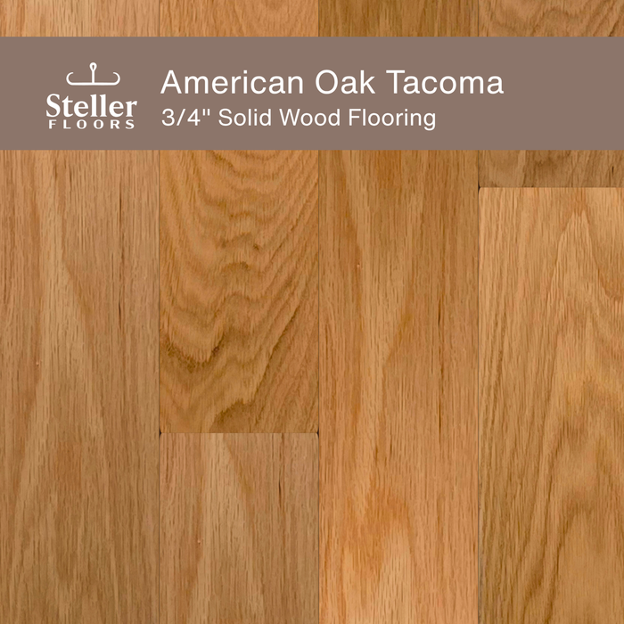 Steller Floors - 3/4" Solid Wood Floating Flooring - American Oak Tacoma - Sweatfully