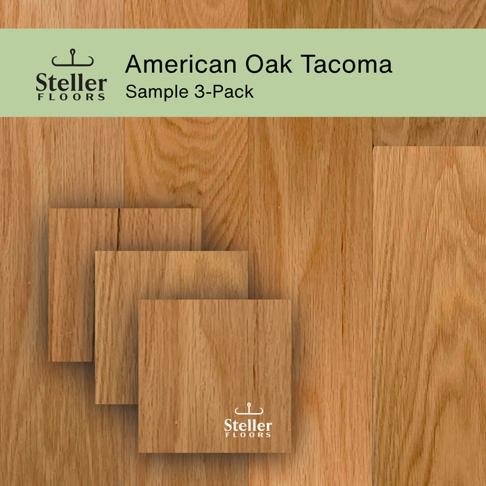 Steller Floors Sample 3-Pack - American Oak Tacoma - Sweatfully