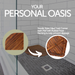 Airstream Oiled Teak Shower and Bath Mat with Rounded Edge 30″ x 30″ - Sweatfully