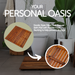 Redfish Oiled Teak Shower and Bath Mat 19.6″ x 19.6″ - Sweatfully