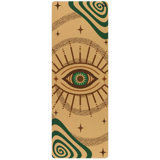 Swirly Flow Aura Cork Yoga Mat - Sweatfully