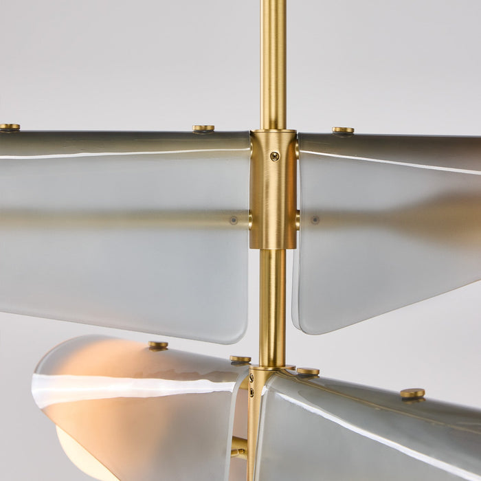 Sycamore Chandelier 3 Tiers in Dawn Grey - Sweatfully