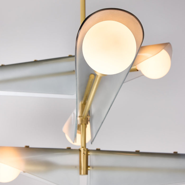 Sycamore Chandelier 3 Tiers in Dawn Grey - Sweatfully