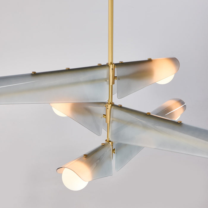 Sycamore Chandelier 3 Tiers in Dawn Grey - Sweatfully