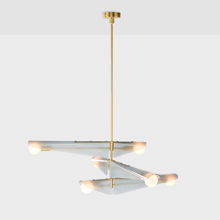 Sycamore Chandelier 3 Tiers in Dawn Grey - Sweatfully