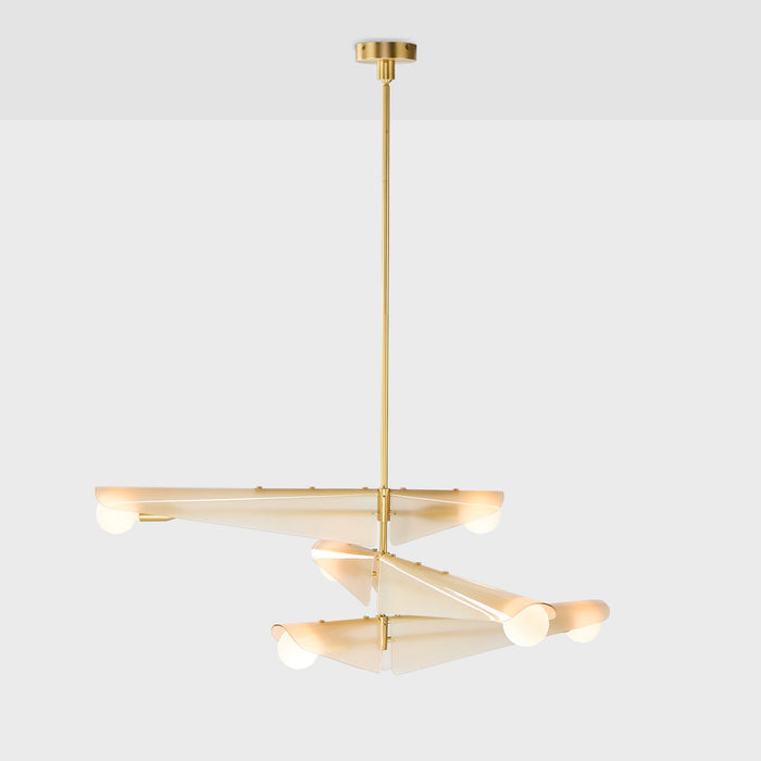 Sycamore Chandelier 3 Tiers in Dusk Pink - Sweatfully