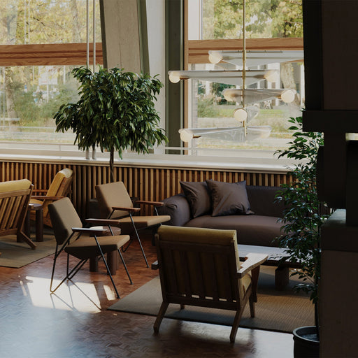 Sycamore Chandelier 5 Tiers in Dawn Grey - Sweatfully