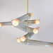 Sycamore Chandelier 5 Tiers in Dawn Grey - Sweatfully