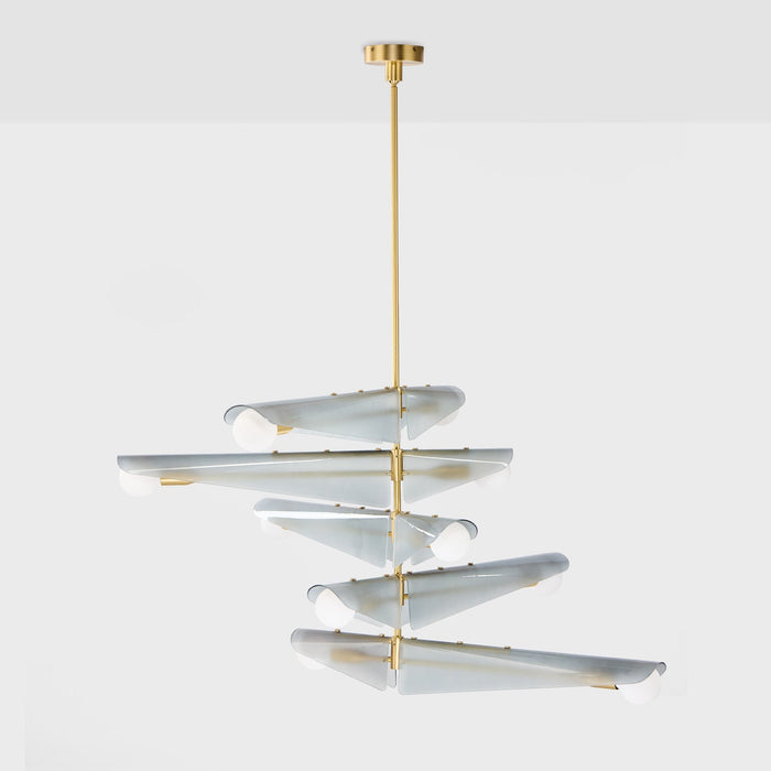 Sycamore Chandelier 5 Tiers in Dawn Grey - Sweatfully