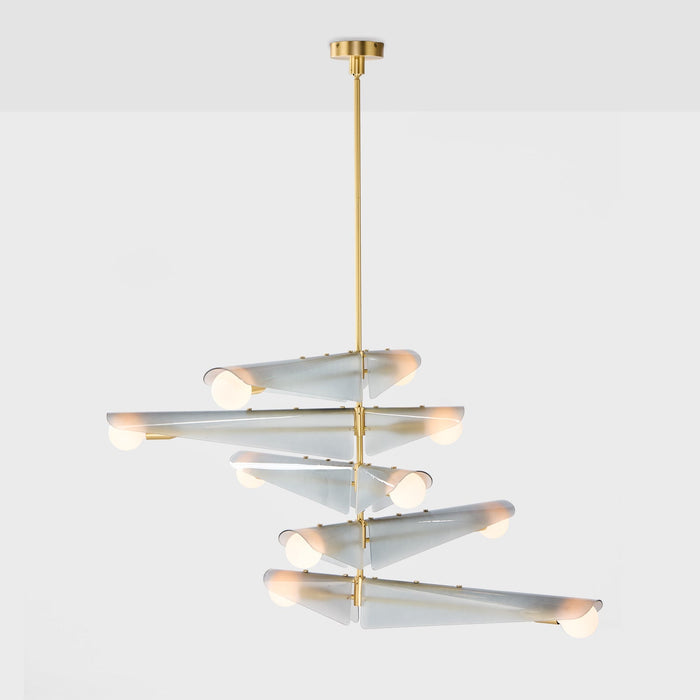 Sycamore Chandelier 5 Tiers in Dawn Grey - Sweatfully