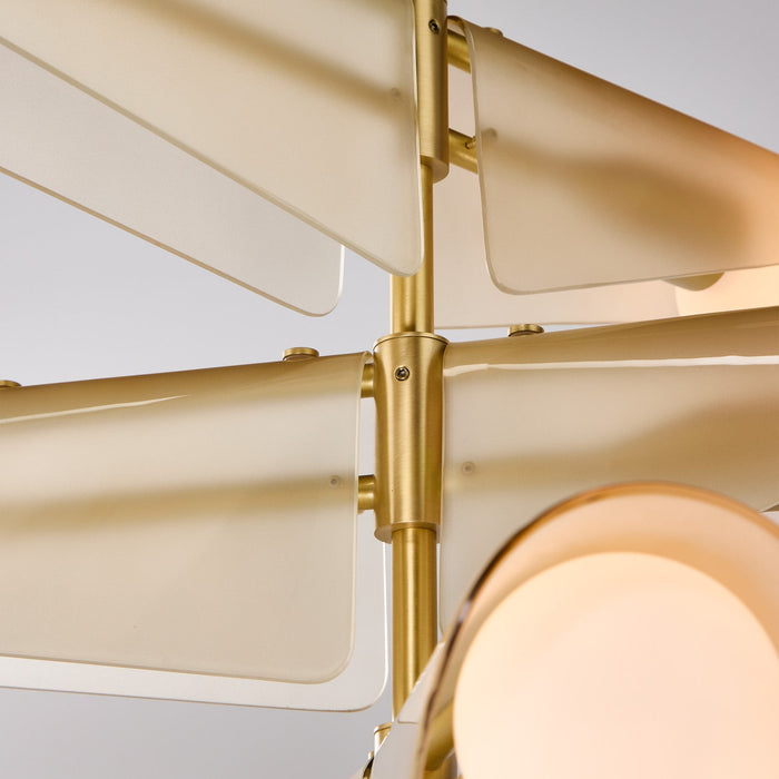 Sycamore Chandelier 5 Tiers in Dusk Pink - Sweatfully