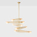 Sycamore Chandelier 5 Tiers in Dusk Pink - Sweatfully