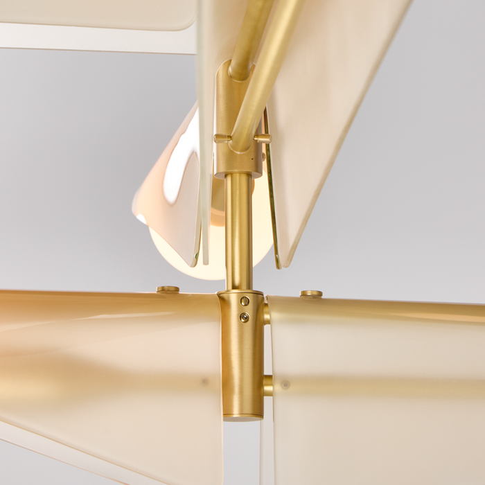 Sycamore Chandelier 3 Tiers in Dusk Pink - Sweatfully