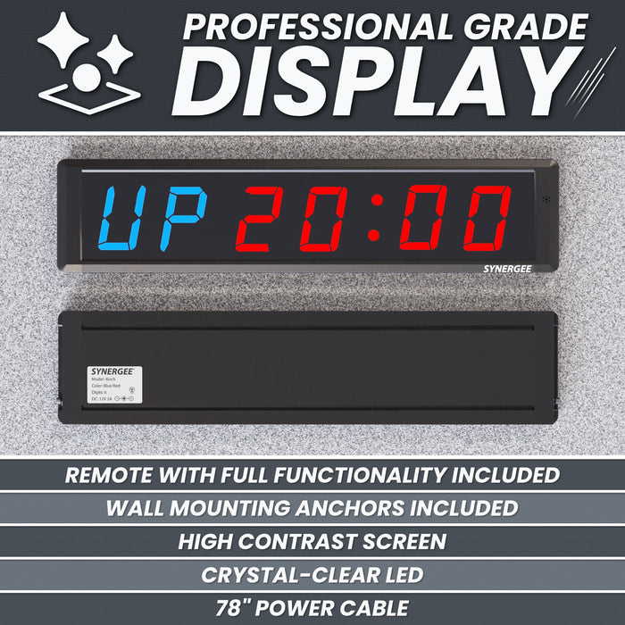 Synergee Programmable Interval Gym Timer - Sweatfully