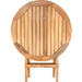 Ruger Natural Teak Outdoor Round Folding Side Table - 20" - Sweatfully