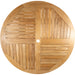 Naples Natural Teak Outdoor Foldable Round Dining Table - 47" - Sweatfully