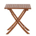 Telluride 2 Person Teak Folding Patio/Balcony Table - 28" - Sweatfully