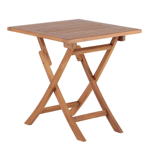 Telluride 2 Person Teak Folding Patio/Balcony Table - 28" - Sweatfully