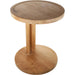 Cabo Natural Teak C Shaped Side Table - Sweatfully