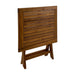 Telluride 2 Person Teak Folding Patio/Balcony Table - 28" - Sweatfully