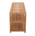 Savannah Natural Teak Shower and Spa/Bathroom/Outdoor - Storage Bench with Shelves- 28" or 40" - Sweatfully