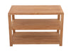 Savannah Natural Teak Shower and Spa/Bathroom/Outdoor - Storage Bench with Shelves- 28" or 40" - Sweatfully