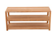 Savannah Natural Teak Shower and Spa/Bathroom/Outdoor - Storage Bench with Shelves- 28" or 40" - Sweatfully