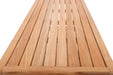 Savannah Natural Teak Shower and Spa/Bathroom/Outdoor - Storage Bench with Shelves- 28" or 40" - Sweatfully