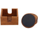 Nordic Rustic Teak Table Coasters (set of 4) - Sweatfully