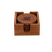 Nordic Rustic Teak Table Coasters (set of 4) - Sweatfully