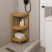 Stanley Teak Shower and Spa/Bathroom/Outdoor Corner Shelf - Sweatfully