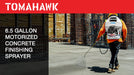 6.5 Gallon Backpack Concrete Sprayer .5 GPM Gas Finishing Tool for Cement Sealant Curing Stain - Sweatfully