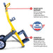 Tomahawk Demo Hammer Trolley – Heavy-Duty Universal Jackhammer Support Anti-Vibration Ergonomic Design for Effortless Demolition - Sweatfully