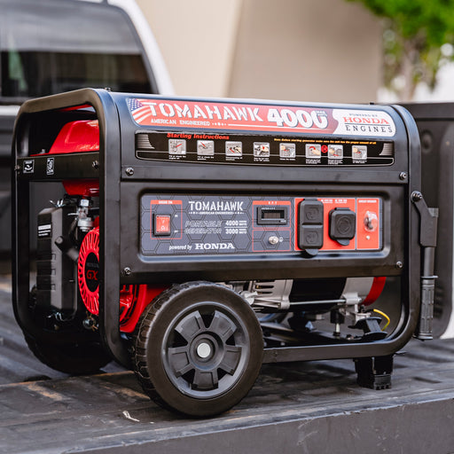 4000 Watt Honda Powered Generator Portable Gas Power Professional Use - Sweatfully