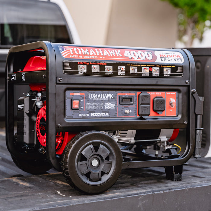 4000 Watt Honda Powered Generator Portable Gas Power Professional Use - Sweatfully