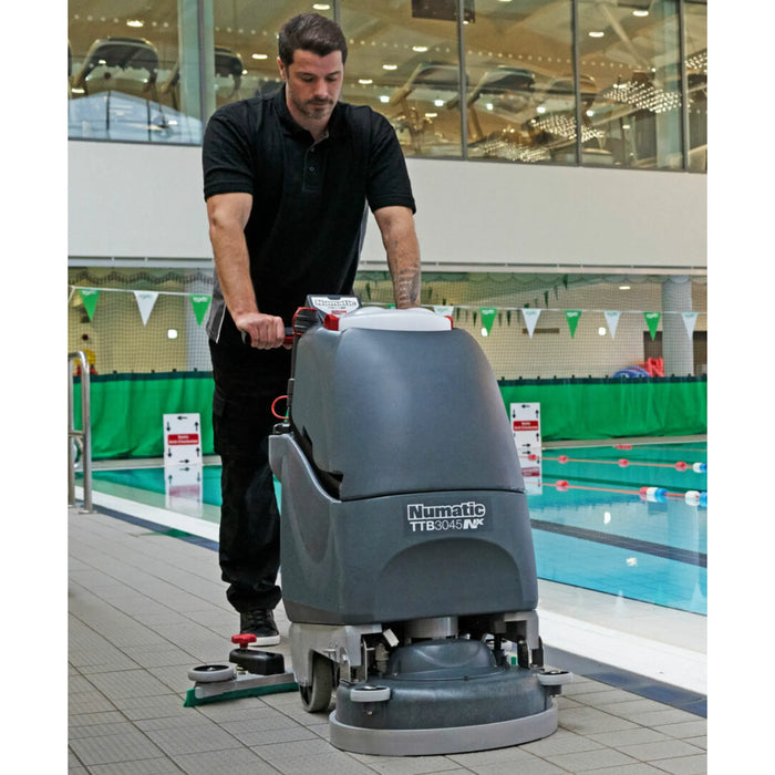 NaceCare TGB 817NX Battery Walk Behind Scrubber – 17" Pad Assist, NX300 System - Sweatfully