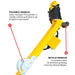 10" Electric Concrete Floor Grinder 1.5HP Motor for Smoothing, Floor Prep, Coatings - Sweatfully