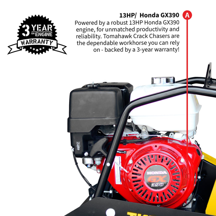 8" Crack Chaser Concrete Repair Saw with 13 HP Honda GX390 Engine - Sweatfully