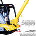 6.5 HP Honda Reverse Hydraulic Plate Compactor for Soil, Aggregate, Cohesive Compaction - Sweatfully