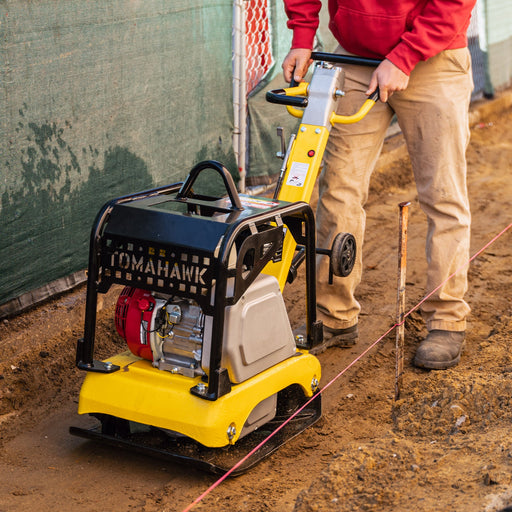 6.5 HP Honda Reverse Hydraulic Plate Compactor for Soil, Aggregate, Cohesive Compaction - Sweatfully